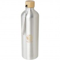 Malpeza 1000 ml waterfles van RCS-gecertificeerd gerecycled aluminium