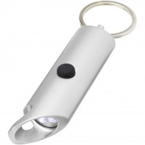 Flare led-lamp en flesopener van gerecycled aluminium met sleutelhanger