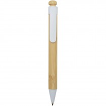 Rattan balpen van bamboe en gerecycled plastic (zwarte inkt)