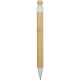 Rattan balpen van bamboe en gerecycled plastic (zwarte inkt)