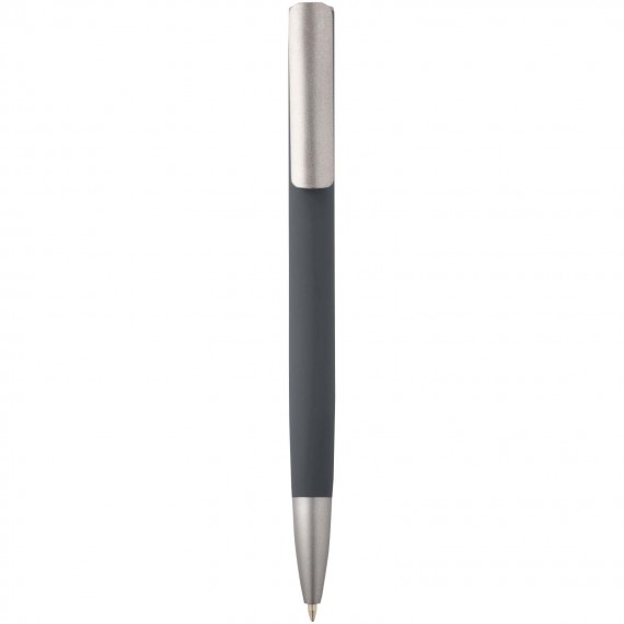 Ziguur balpen van gerecycled aluminium (zwarte inkt)