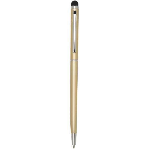 Ore aluminium balpen met stylus (blauwe inkt)