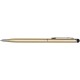 Ore aluminium balpen met stylus (blauwe inkt)