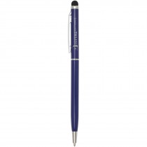 Ore aluminium balpen met stylus (blauwe inkt)