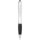 Nash stylus balpen met gekleurde houder en zwarte grip