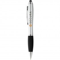 Nash stylus balpen met gekleurde houder en zwarte grip