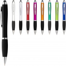 Nash stylus balpen met gekleurde houder en zwarte grip