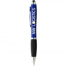 Nash stylus balpen met gekleurde houder en zwarte grip