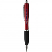 Nash stylus balpen met gekleurde houder en zwarte grip