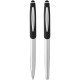 Geneva pennenset stylus balpen en rollerbalpen (blauwe inkt)