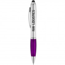 Nash stylus balpen met gekleurde grip