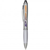 Nash stylus balpen met gekleurde grip