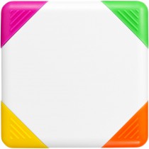 Trafalgar vierkante markeerstift met 4 kleuren