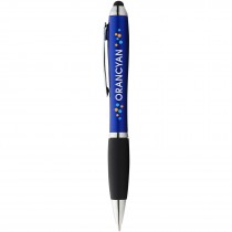 Nash stylus balpen gekleurd met zwarte grip (blauwe inkt)