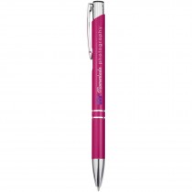 Moneta aluminium balpen (blauwe inkt)