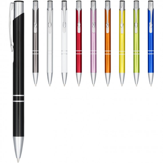 Moneta geanodiseerde aluminium balpen (blauwe inkt)