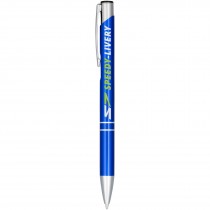 Moneta geanodiseerde aluminium balpen (blauwe inkt)