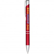 Moneta geanodiseerde aluminium balpen (blauwe inkt)