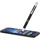 Moneta geanodiseerde aluminium stylus balpen (blauwe inkt)