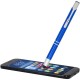 Moneta geanodiseerde aluminium stylus balpen (blauwe inkt)