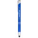 Moneta geanodiseerde aluminium stylus balpen (blauwe inkt)