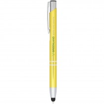 Moneta geanodiseerde aluminium stylus balpen