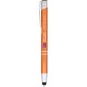 Moneta geanodiseerde aluminium stylus balpen