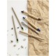Tiflet balpen van gerecycled papier (zwarte inkt)