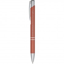 Moneta soft touch balpen met klikmechanisme (zwarte inkt)