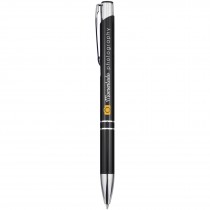 Moneta aluminium balpen (zwarte inkt)