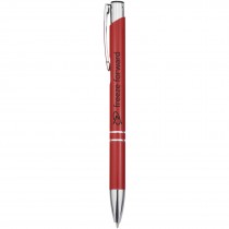 Moneta aluminium balpen (zwarte inkt)
