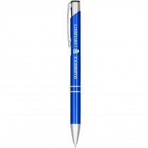 Moneta geanodiseerde aluminium balpen met klikmechanisme (zwarte inkt)
