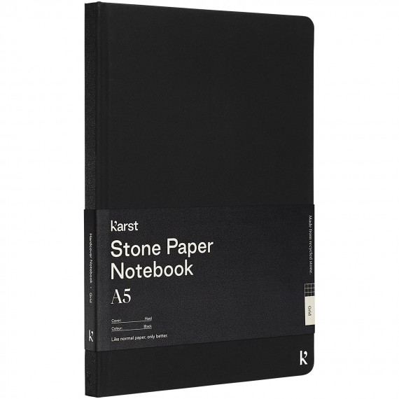 Karst® A5 hardcover notitieboek van steenpapier - vierkant