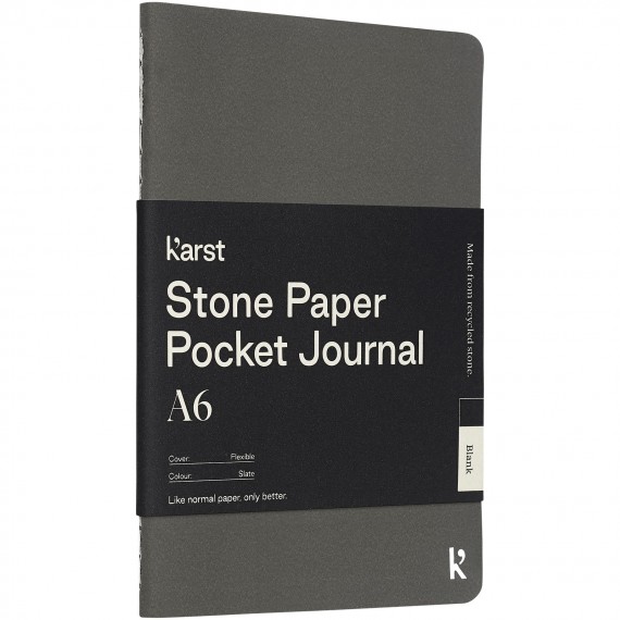 Karst® A6 softcover pocket journal van steenpapier - blanco