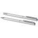 Lucetto cadeauset met balpen en rollerbalpen van gerecycled aluminium (zwarte inkt)