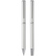 Lucetto cadeauset met balpen en rollerbalpen van gerecycled aluminium (zwarte inkt)