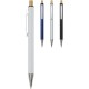 Cyrus balpen van gerecycled aluminium (blauwe inkt)