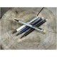 Cyrus balpen van gerecycled aluminium (blauwe inkt)