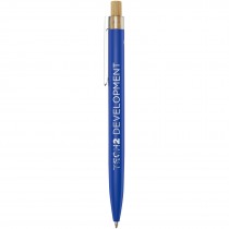 Nooshin balpen van gerecycled aluminium (blauwe inkt)