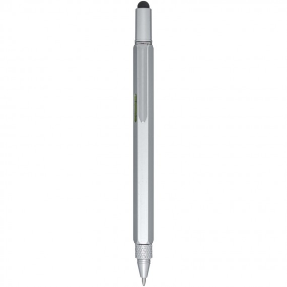 Dora multifunctionele pen van gerecycled aluminium (zwarte inkt)