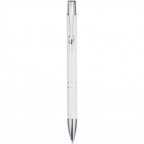 Moneta balpen van gerecycled aluminium (blauwe inkt)
