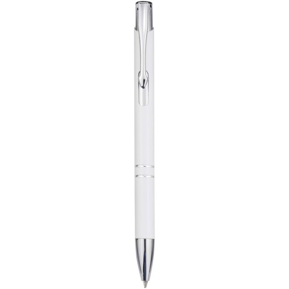 Moneta balpen van gerecycled aluminium (blauwe inkt)