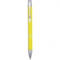 Moneta balpen van gerecycled aluminium (blauwe inkt)
