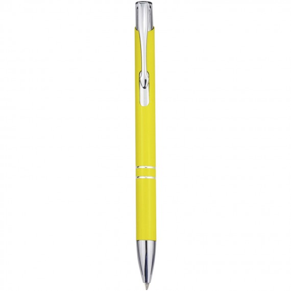 Moneta balpen van gerecycled aluminium (blauwe inkt)