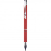 Moneta balpen van gerecycled aluminium (blauwe inkt)