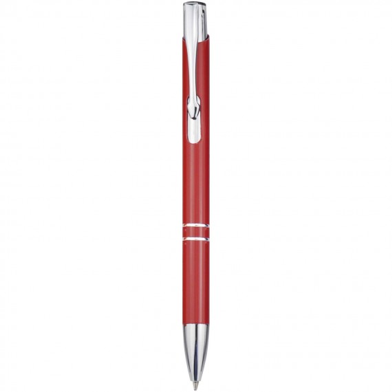 Moneta balpen van gerecycled aluminium (blauwe inkt)