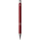 Moneta balpen van gerecycled aluminium (blauwe inkt)