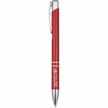 Moneta balpen van gerecycled aluminium (blauwe inkt)