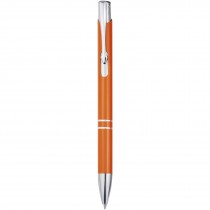 Moneta balpen van gerecycled aluminium (blauwe inkt)