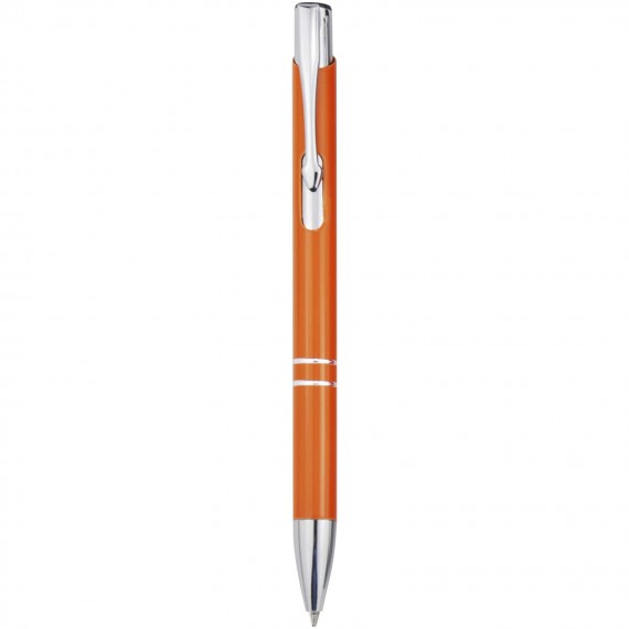 Moneta balpen van gerecycled aluminium (blauwe inkt)